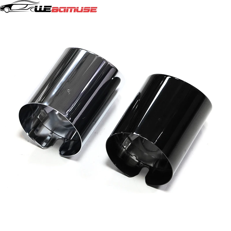 For BMW X3 G01 X4 G02 Stainless Steel Exhaust Nozzle Round Tailpipe Decorative Cover Silencer 2019 2020 2021 2022