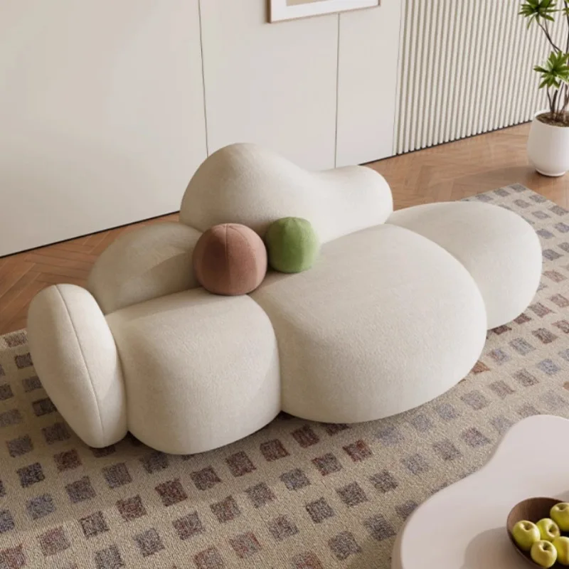 

Cloud cream style sofa small apartment special-shaped creative small sofa