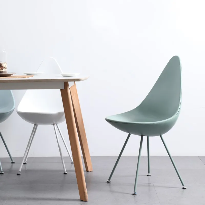 OMGD Nordic Creative Teardrop Chair Designer Simple Coffee Shop Backrest Popular Modern Negotiation And Leisure Chair