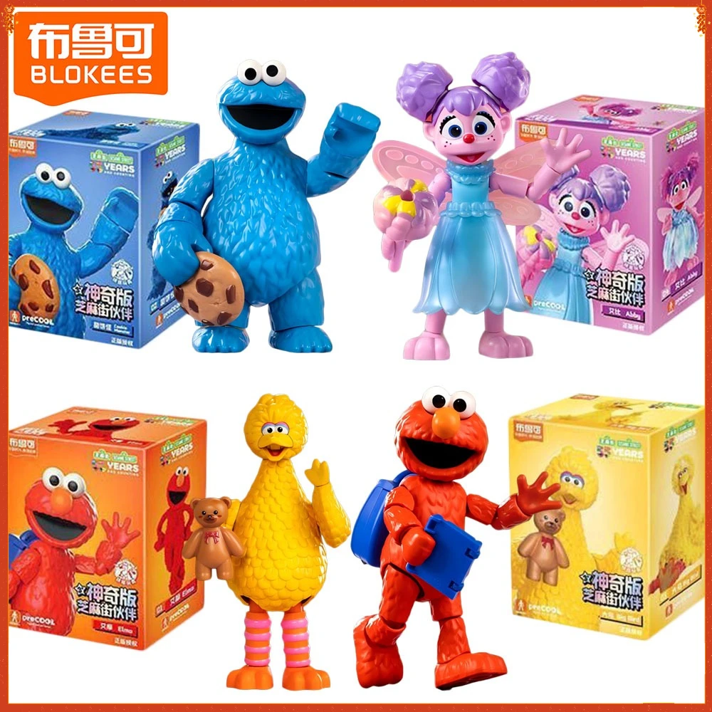 

Original Blokees Sesame Street Magical Version Building Blocks Highly Popular Characters Puzzle Model Decorative Ornaments Gifts