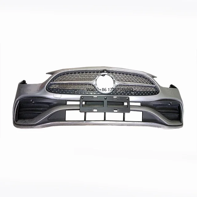 

The High Quality Front Bumper of for Mercedes C Class W206 the Silver Bumper with a Grille at the Front Nose