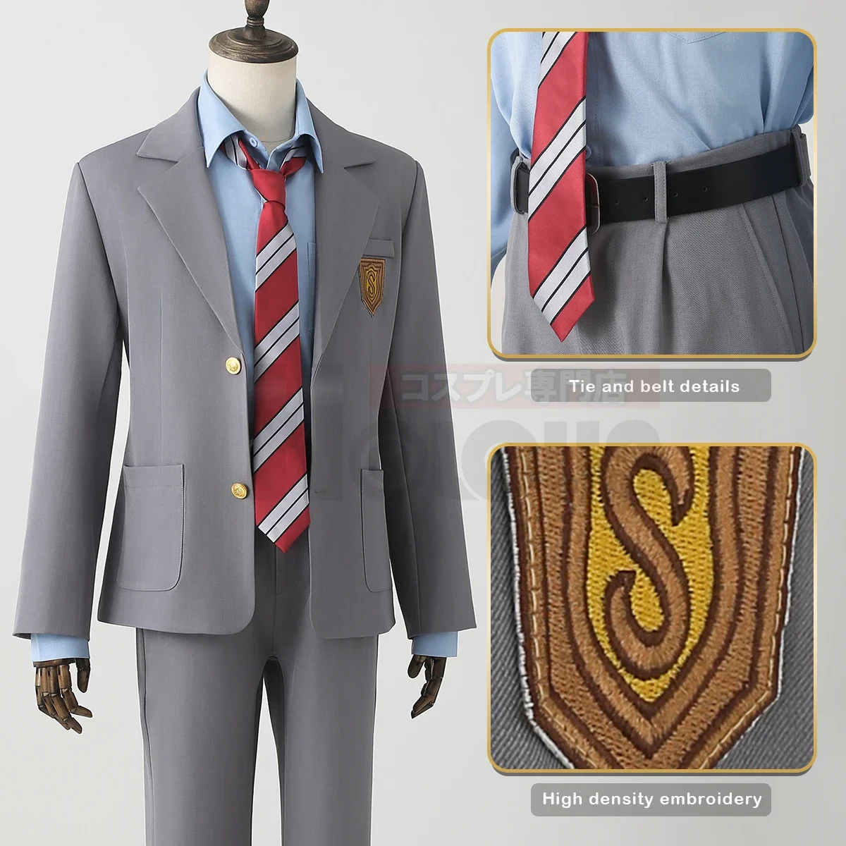 تأثيري كذبتك في أبريل أنيمي ميازونو كاوري أريما كوسي تأثيري حلي التطريز دعوى السراويل تنورة التعادل قميص كوس اتفاقية