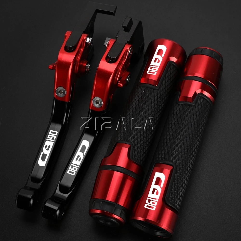 

FOR HONDA CB190 CB 190 ALL YEARS Motorcycle Extendable Folding Brake Clutch Levers & Handbrake Handlebar Grip Handle Hand Grips