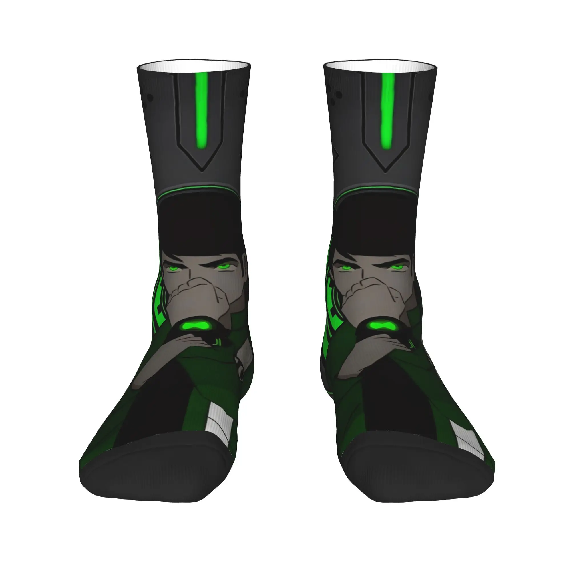 بن 10 Omnitrix Unleashed الجوارب Kawaii جوارب زوجين الدافئة لينة في الهواء الطلق جوارب رياضية الربيع الرسم عدم الانزلاق الجوارب