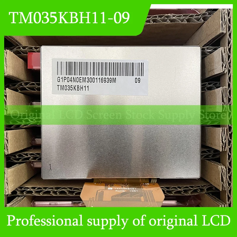 Original TM035KBH11-09 3.5 Inch TFT LCD Display Screen Panel For TIANMA 54 Pins FPC Brand New Tested