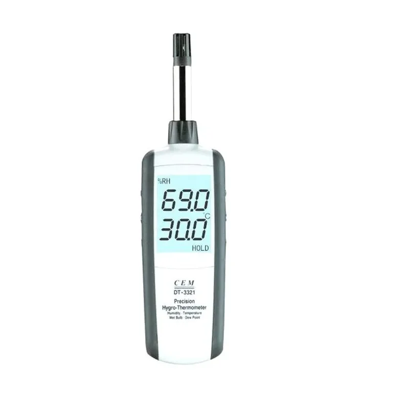 DT-3321 Mini Temperature and Humidity Meter Digital Dew Point Wet Bulb Temperature and Humidity Meter Absolute Humidity Meter