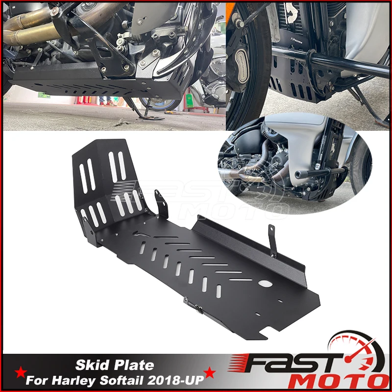 

For Harley Softail 18-up Street Bob FXBB 114 FXBBS Standard FXST Motorcycle Skid Plate Under Engine Protection Cover Bash Guard