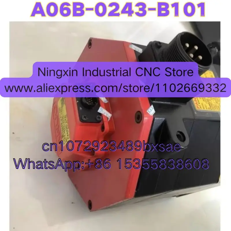 Latest Quotation A06B-0243-B101 A06B 0243 B101 Second-hand Servo Motor，Normal Function Tested OK