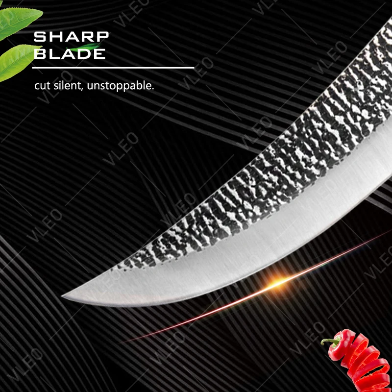 Kitchen Chef Boning Knife Forged Stainless Steel Professional Kitchen Knives Handmade Fishing Knife Meat Cleaver Butcher Knife