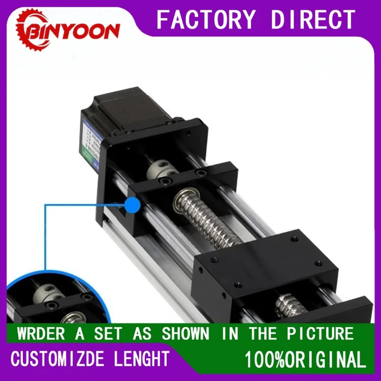Screw slide table module ball guide lifting worktable linear cross 57 stepper motor set
