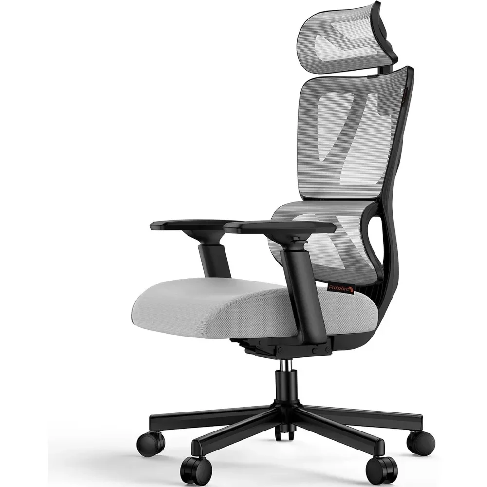 

Ergonomic Office Chair with 30% Thicker Saddle Shaped Spring Cushion & Adaptive Lumbar Support - Big and Tall Mesh Chair