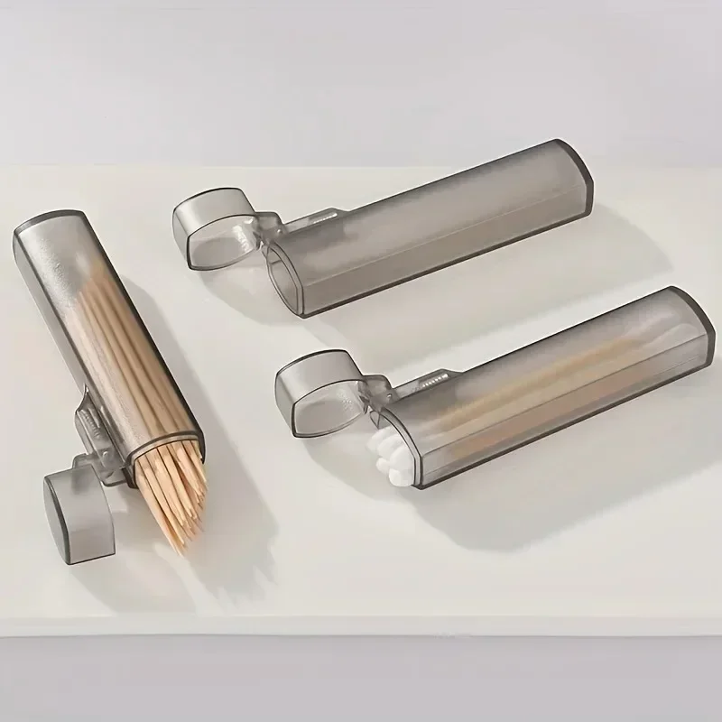 Kitchen, and Restaurant Supplies, Plastic Portable Toothpick Case - Clear Toothpick Holder for Outdoor Travel