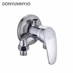 DONYUMMYJO 1 pieza grifo de ducha de baño de forma Triangular montado en la pared grifo frío y caliente