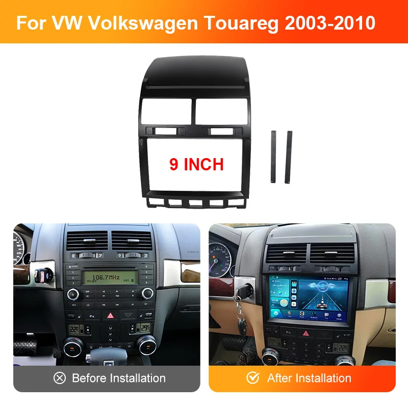 For VW Volkswagen Touareg 2002-2010 9 Inch Car Dash Mount