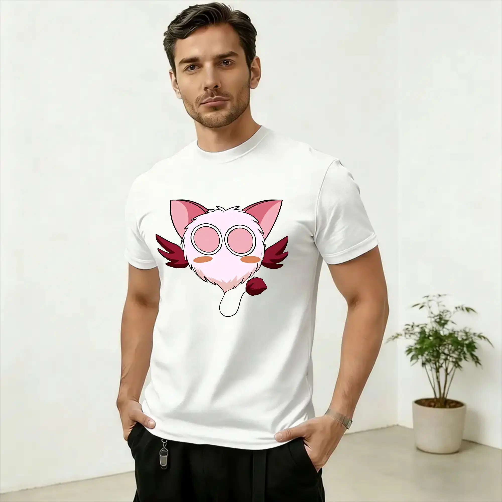 Tokyo Mew Mew T-Shirts Men  Leisure Pure Cotton Tee Shirt O Neck Short Sleeve T Shirts Gift Clothing