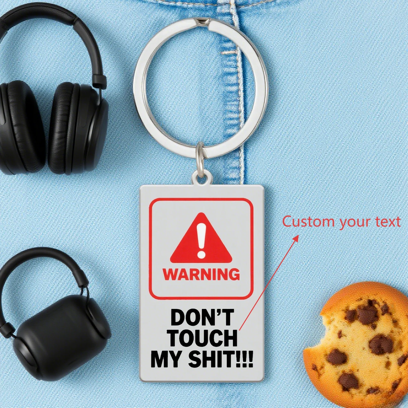 Portachiavi pop-up per computer personalizzati Avvertimento Confessione Personalizza liberamente Display di testo o nomi Regali unici di ornamenti personalizzati
