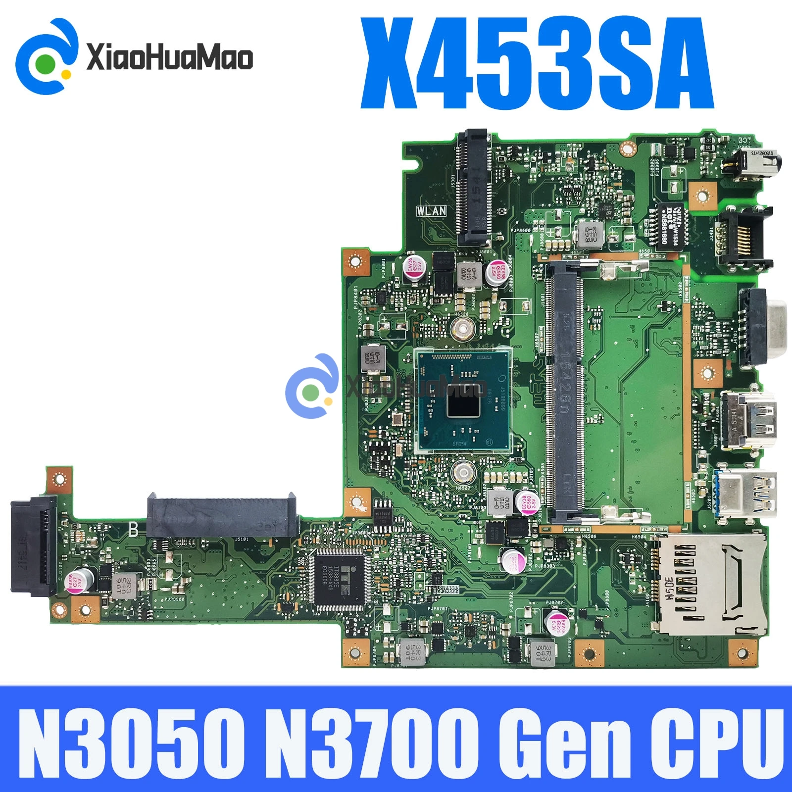 

Материнская плата для ноутбука X453SA с N3050 N3700 CPU Материнская плата Asus X453SA X453S X453 F453S X403S X403SA 100% протестирована ОК