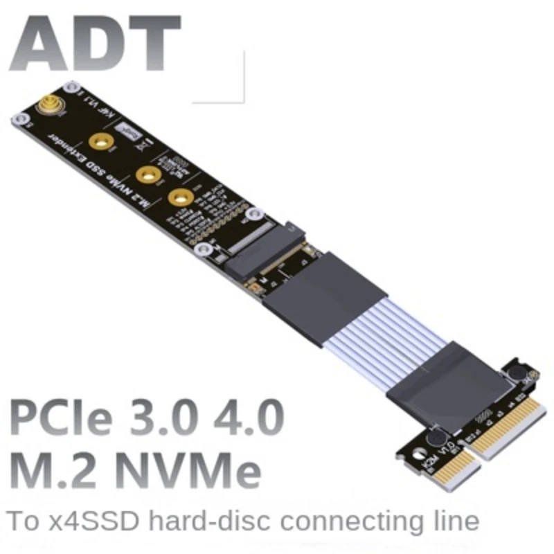 

PCIe 4x extension M.2 NVMe SSD conversion board supports 3.0 4.0x4 full speed ADT