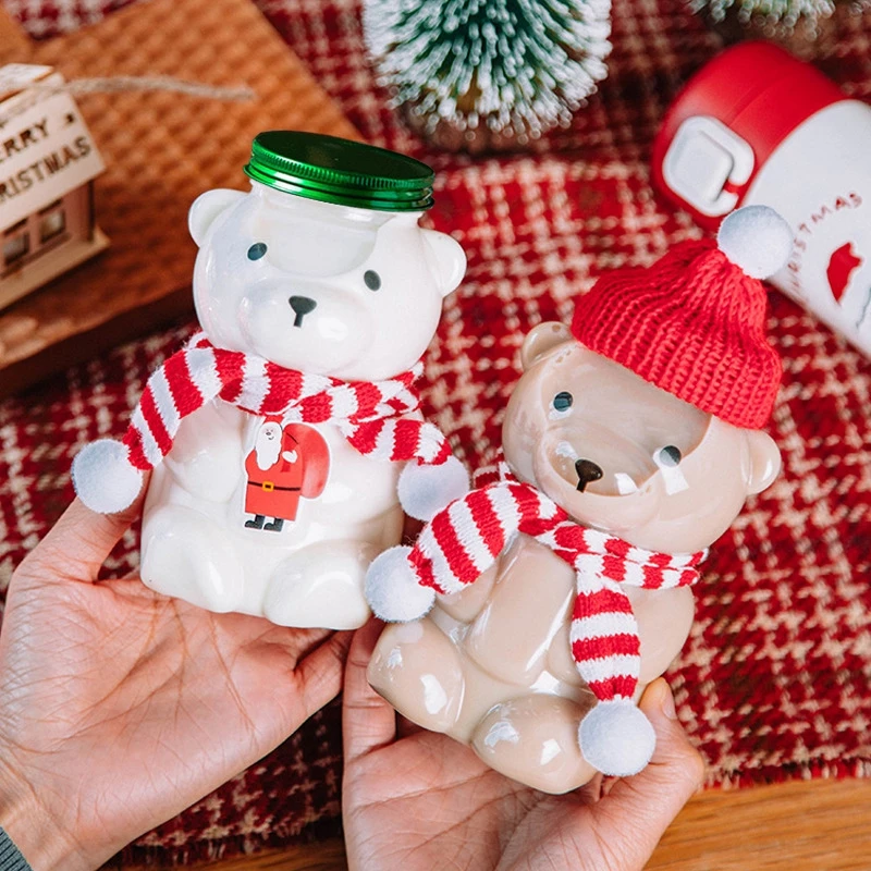 أكواب عيد الميلاد كوب جمالي أدوات الشرب أكواب القهوة الباردة زجاجة ماء كوب القهوة المثلج زينة عيد الميلاد نافيداد قوسوتر قنبلة كيه كيه #3