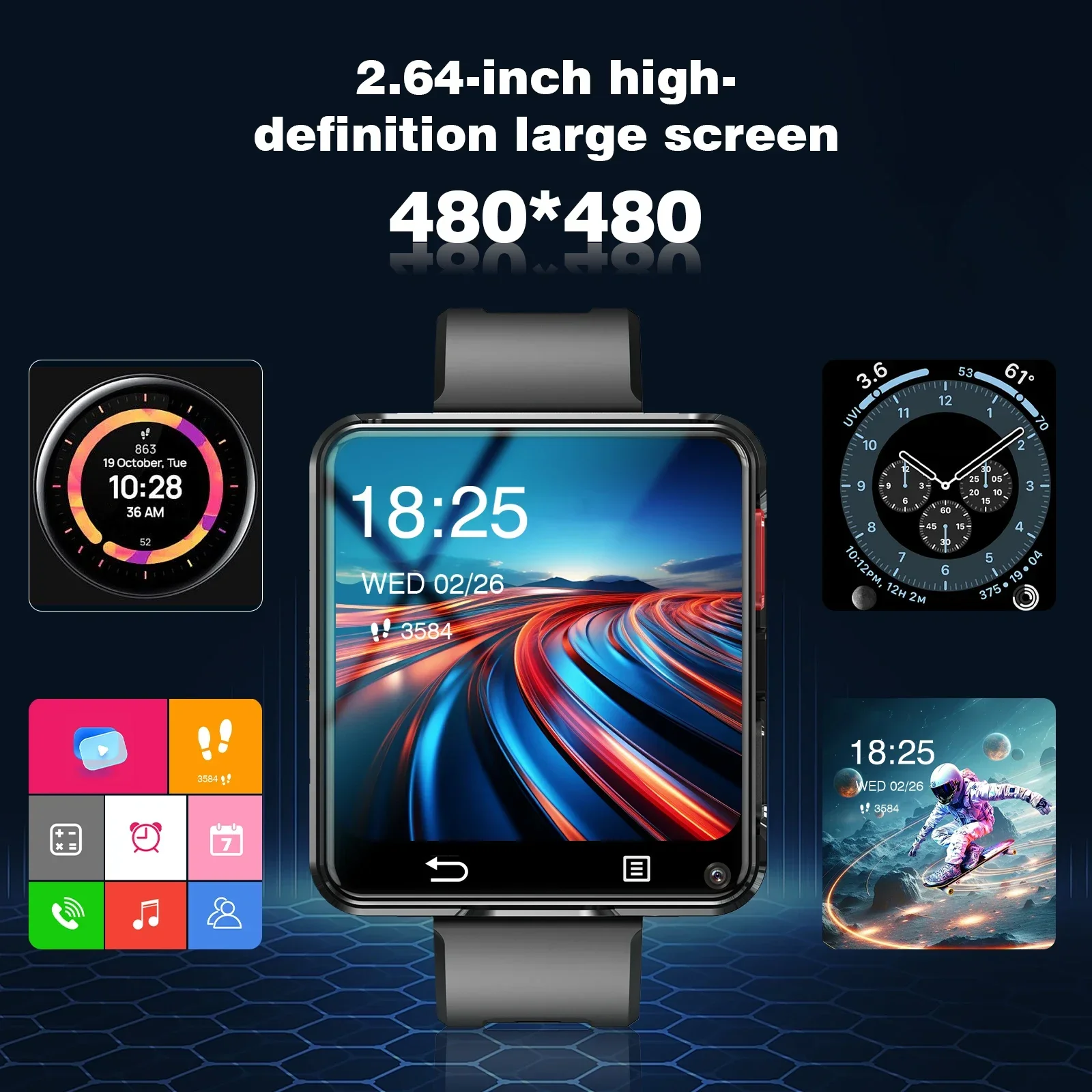 HOT Smart watch with multiple sports modes, can make and receive calls, message reminders