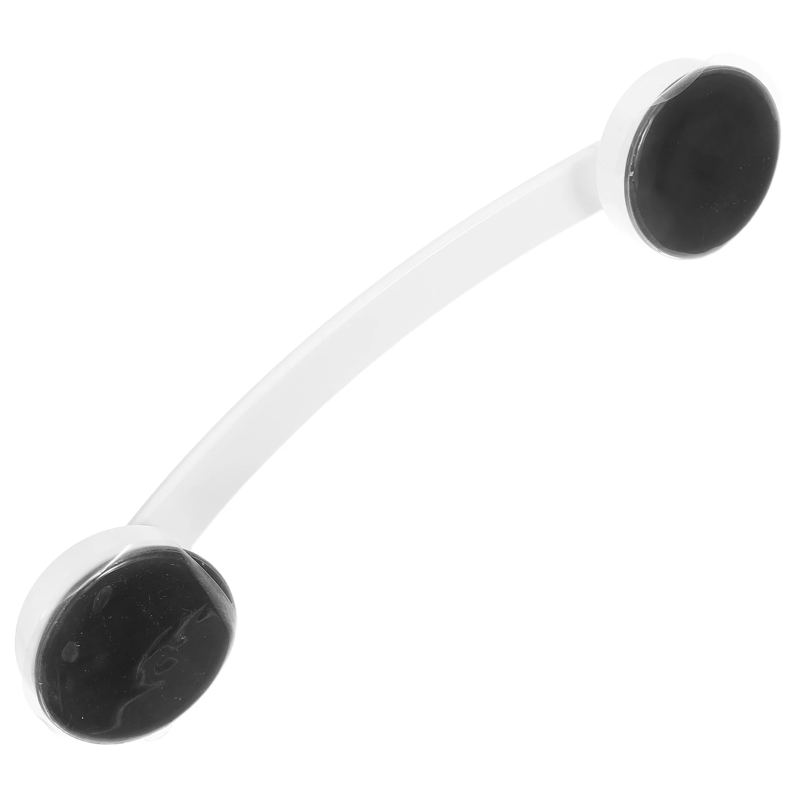 

Strong Suction Toilet Grab Bar Bathroom Safety Handrail Durable Abs Anti-Slip Support Glass Marble Wall Mounted White