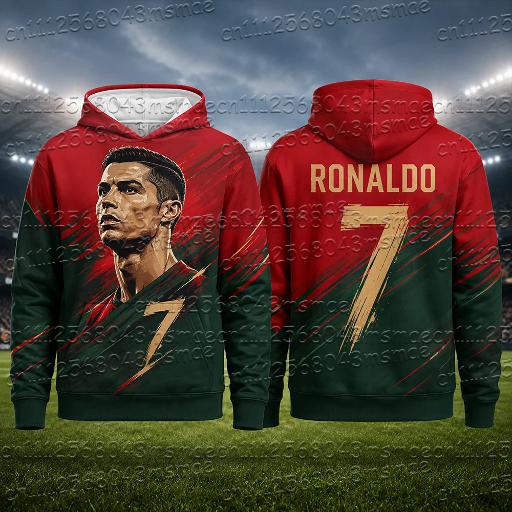 2026 New Special  #7 Print Hoodies For Men Autumn Long Sleeve Sweatshirt Casual Football Pullover Sports Kids/Adult Tops