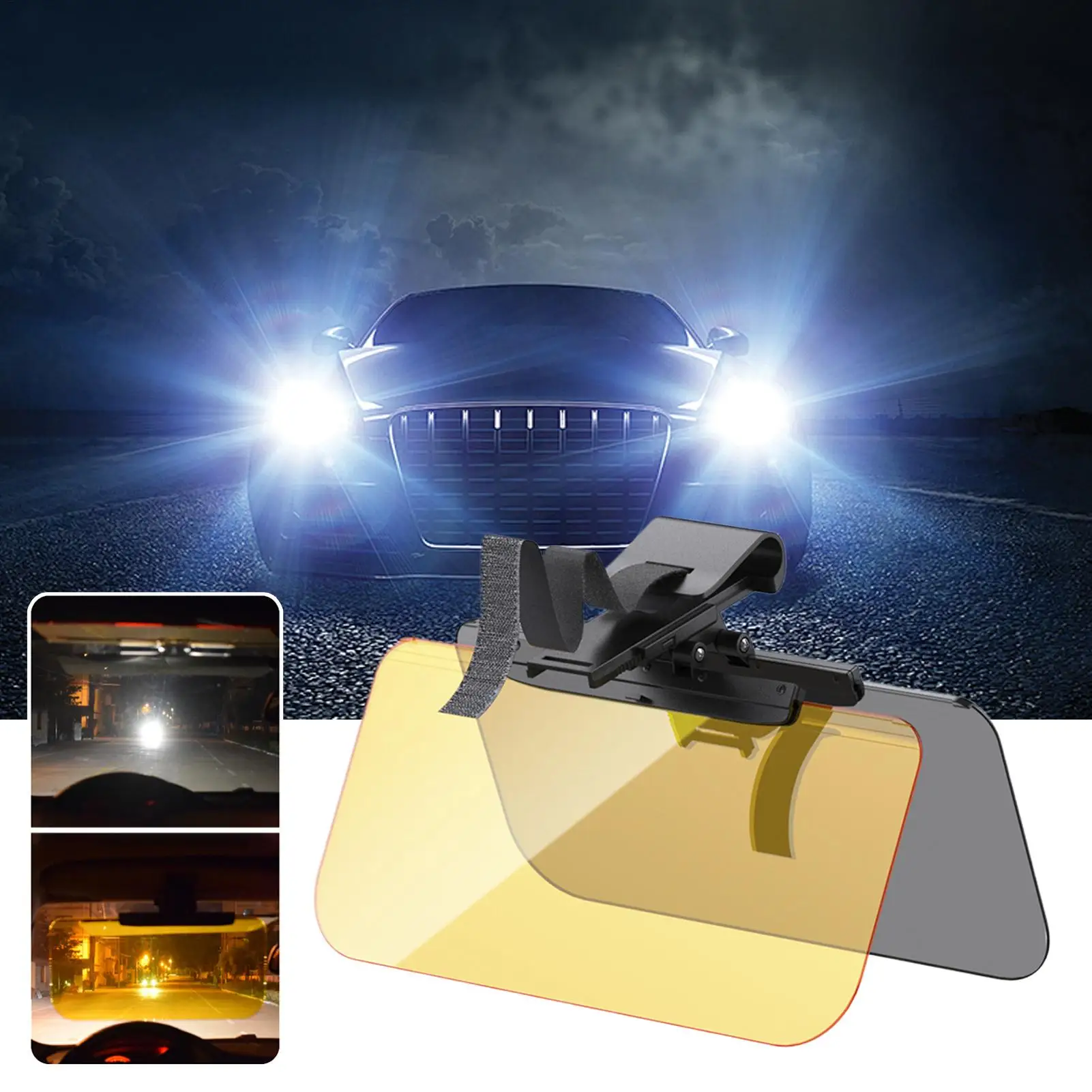 

Автомобильный козырек от солнца для лобового стекла автомобиля, солнцезащитные очки, зеркало для безопасного вождения дневного и ночного лобового стекла внедорожника грузовика