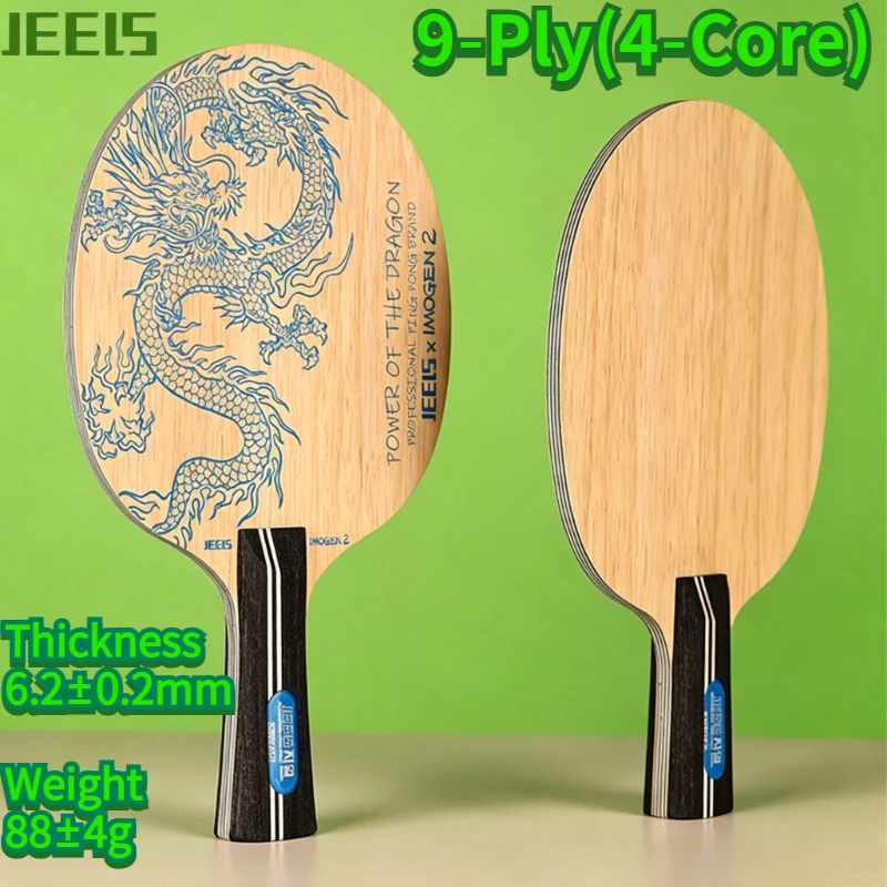jeels-blue-dragon-professional-table-tennis-racket-blade-4‑core-9‑ply-wood-inner‑soft-outer‑hard-for-chopping-long-pips-rubbers