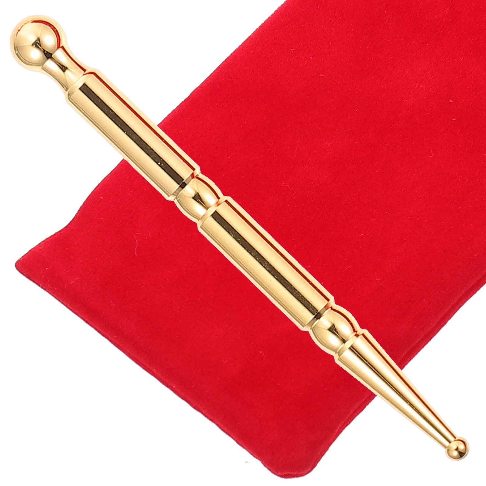 النحاس عصا تدليك الأنسجة العميقة نقطة الوخز مدلك القلم لتخفيف الآلام الزناد نقطة العلاج دليل العلاج بالابر أداة الجسم #2