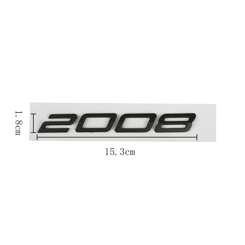 Car 3D ABS Letters Logo Decals Sticker For Peugeot 2008 3008 4008 5008 2023 2024 2025 Car Trunk Alphabet Emblem Badge Stickers