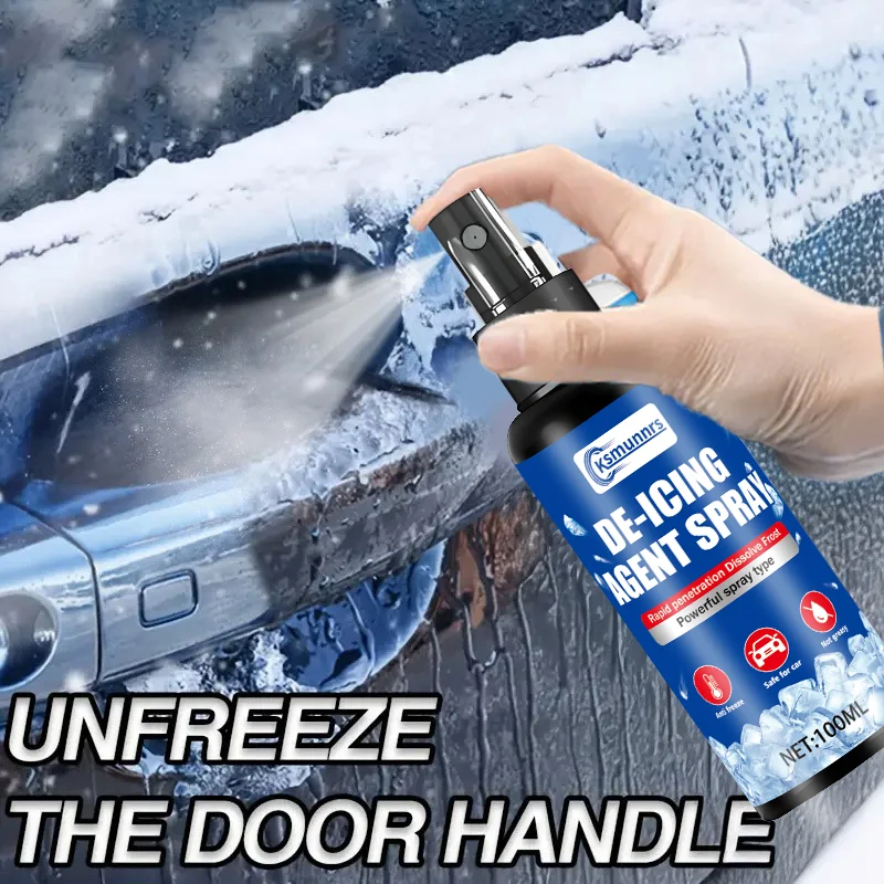 Picture 4: Car de-icer — can quickly melt ice and snow on the surface of the vehicle. Suitable for windshields, car windows, door handles,