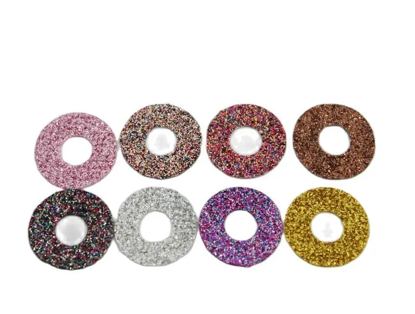 40pcs/lot 12MM/16MM/20MM ROUND Glitter fabric for diy toy eyes finding (no eyes) size& color option--N8