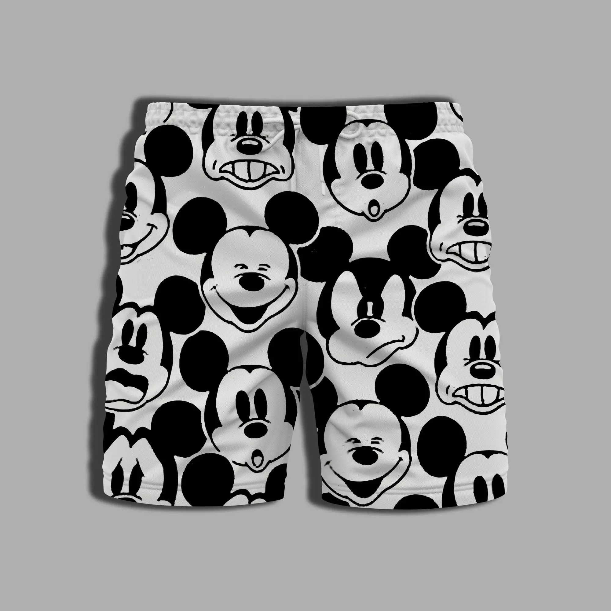 Pants Male Shorts for Women Beach Disney Mickey Whole Swimsuit Gym Printing Bathing Suit Man Men\'s Clothing Summer Swim Disney