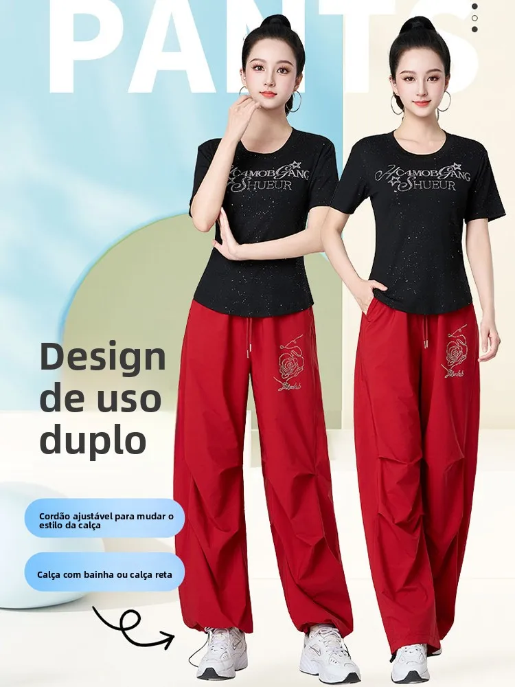 quick-dry-wide-leg-pants-for-women's-square-dance-jazz-street-dance-american-straight-tube-pants-paratrooper-long-pants
