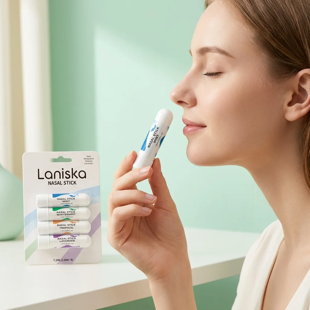 Set de Inhaladores Nasales Refrescantes, Previene la Somnolencia al Conducir, Mejora la Concentración, Mente Clara, Menta Fresca, Relajación, Aromaterapia, Barra Energética
