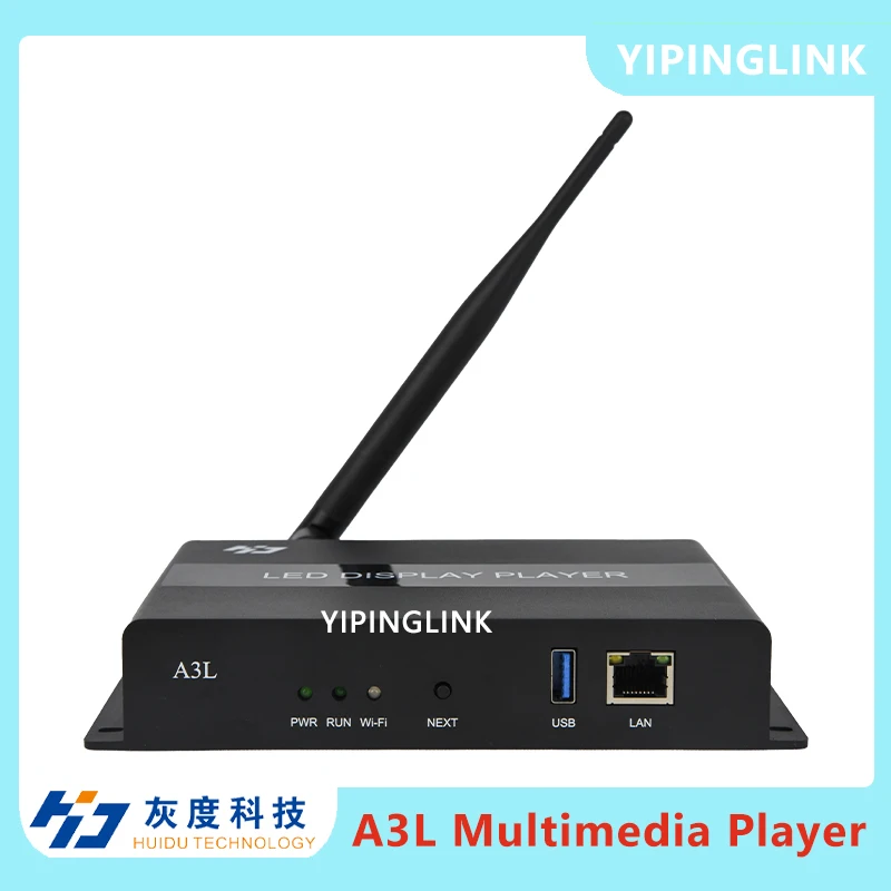 Huidu A3L Media Player Offline LED Display Screen For Advertising Video Wall Full Color