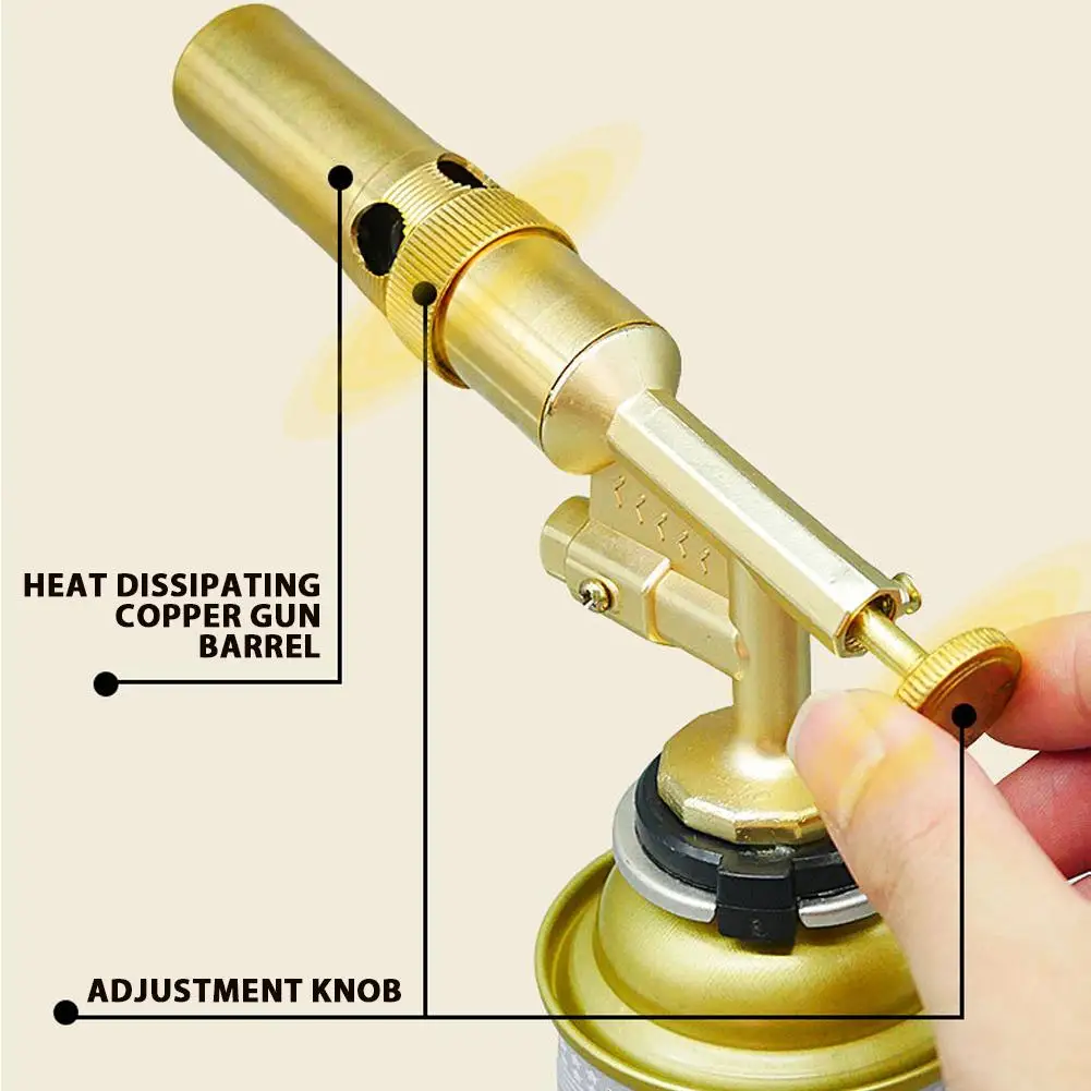 Outdoor Welding Gas Torch Flame Butane Burner Camping BBQ Lighter Flamethrower Kitchen Supplies Welding Equipment image 5
