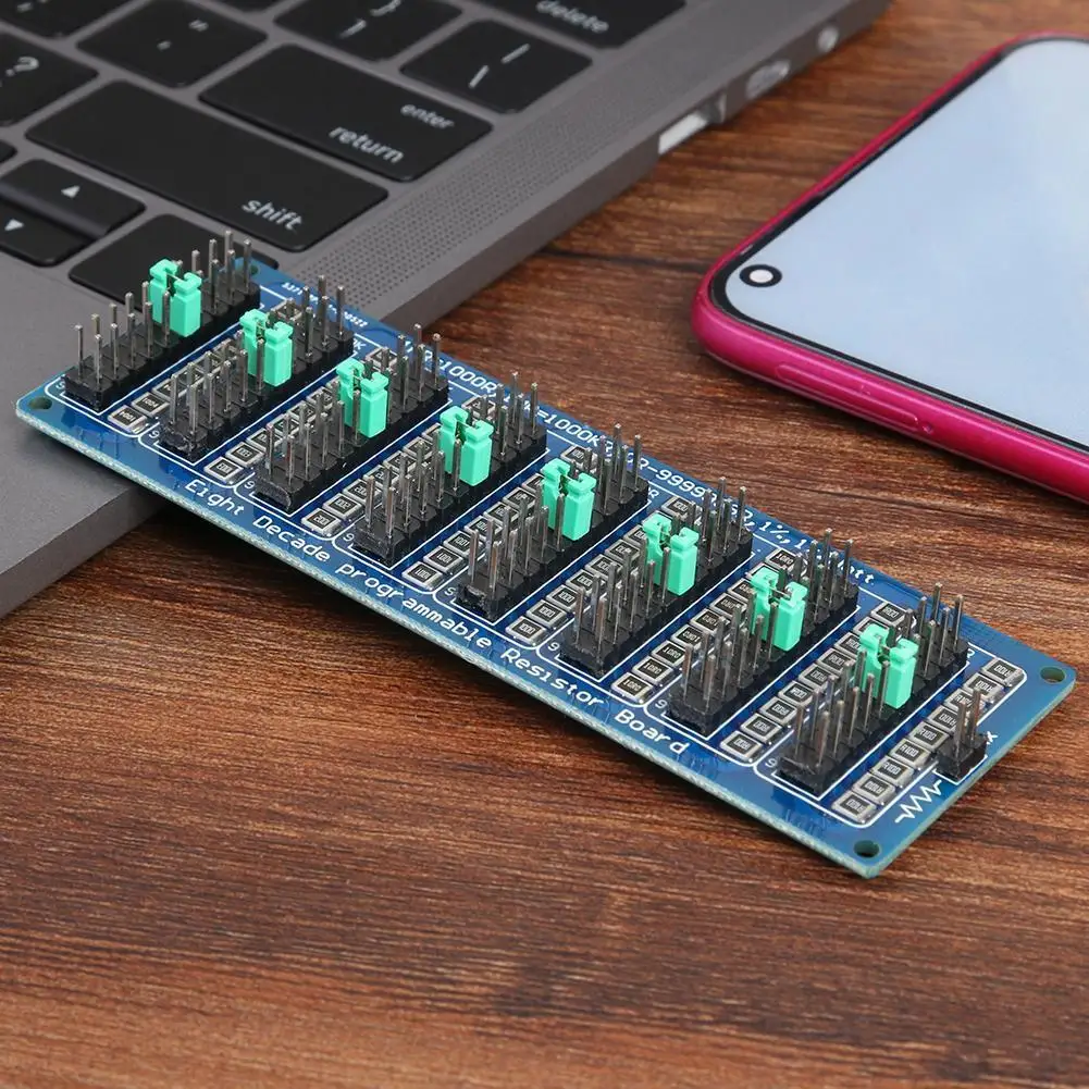 8 Decade Resistor Board 1R-9999999R Step 0.1R SMD Programmable Resistance Module
