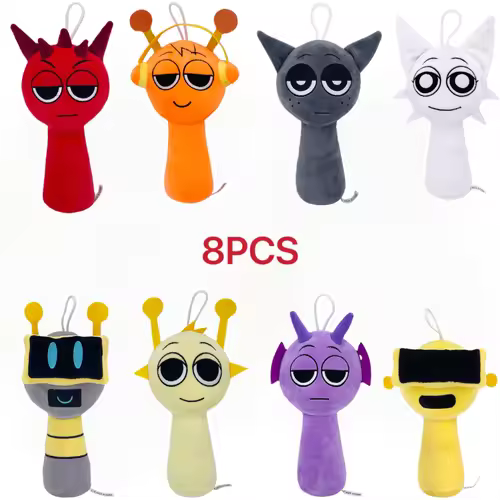 New Sprunki Plush Game Deamond Dr. Harrison Qurst Wenda Gray Soft Doll Peripherals Cute Birthday Gift Toys Game Kids - Image 8