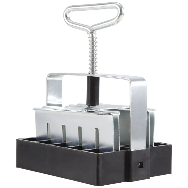 [NEWA08R】 Handheld Seedling Soil Block Maker 20-Cell Steel Soil Blocking Tool With Handle Garden Blocking Tools