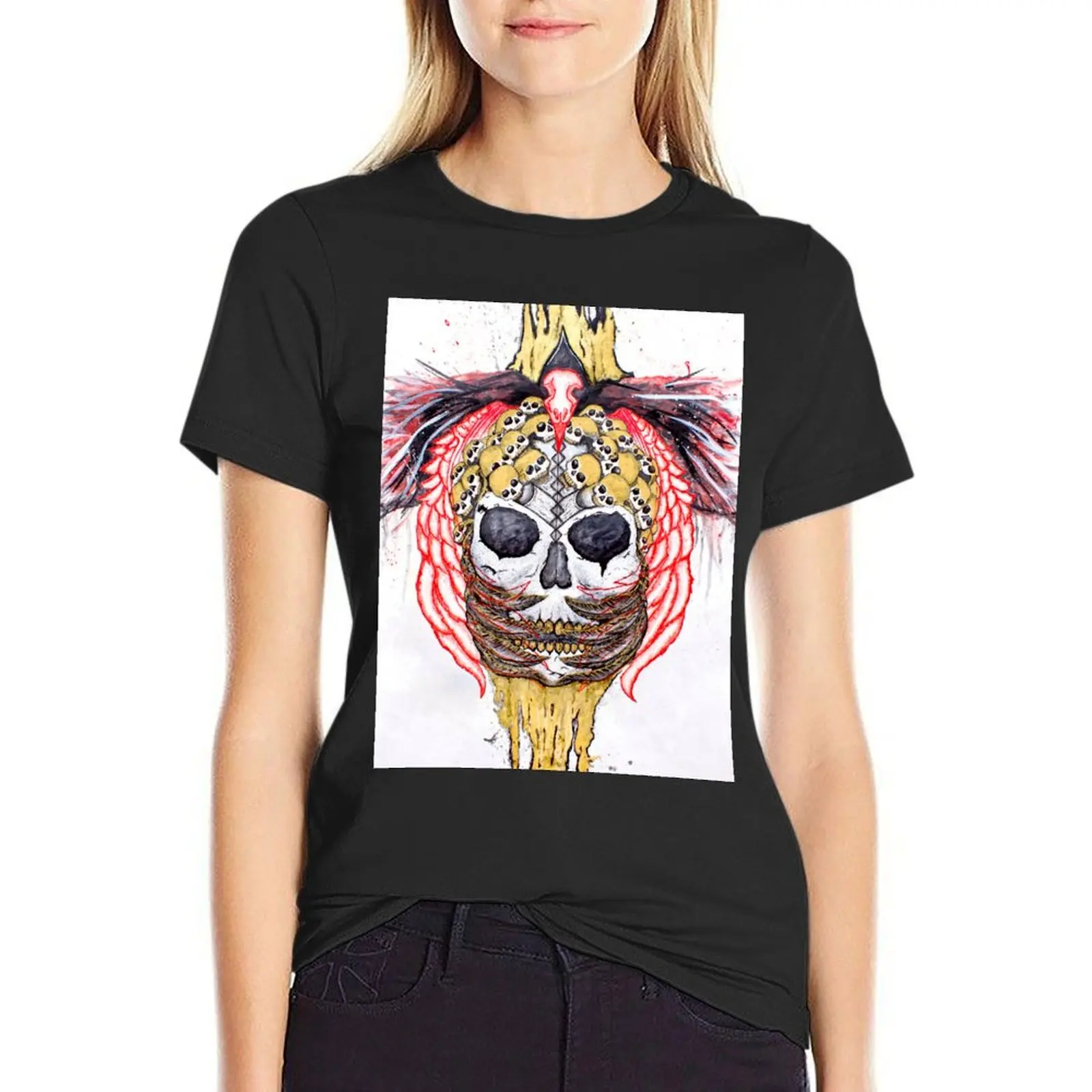 June Mask T-Shirt lady clothes Short sleeve tee anime clothes summer clothes ariat shirts for Women