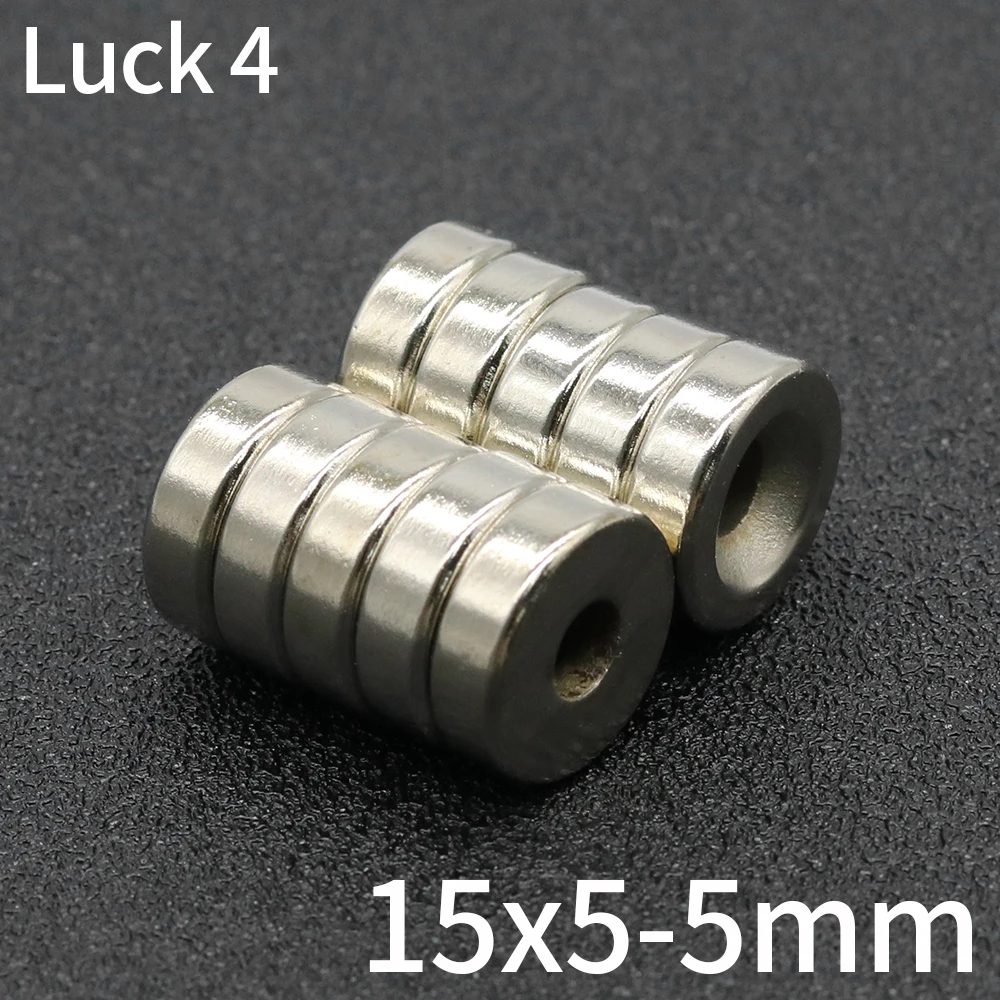 10/20/50/100/200Pcs Round Magnet 15x5-5 mm Neodymium Magnet N35 15x5hole5 Permanent NdFeB Super Strong Powerful Magnets imans