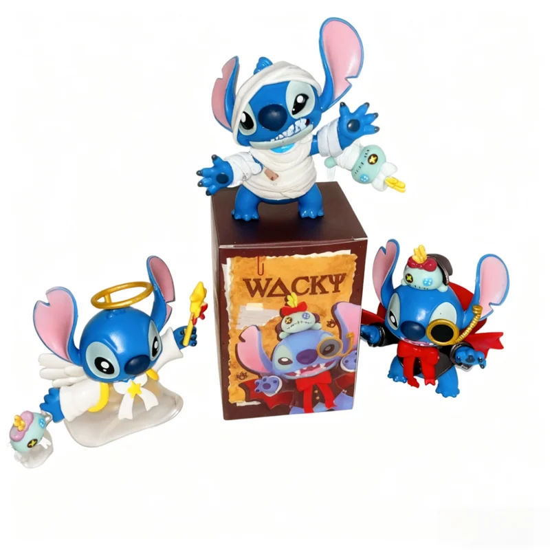 MINISO Stitch Lustige Tagebuch Blind Box Sammlerfigur Trendige Spielzeugpuppe Desktop Ornament Geburtstagsgeschenk Cartoon Charakter Figur