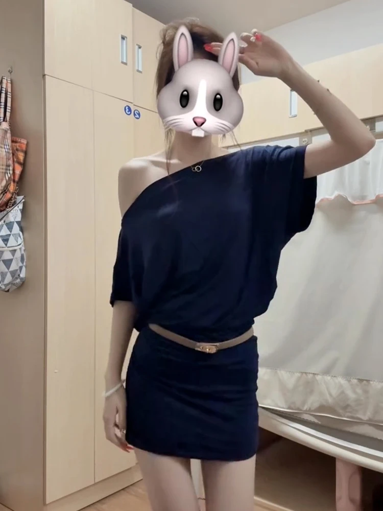 Spicy Girl Design aushöhlen Ba Top Frauen Sommer 2025, neues lockeres Oulder-Swe T-Shirt, süßes japanisches SLE-High-Wai...