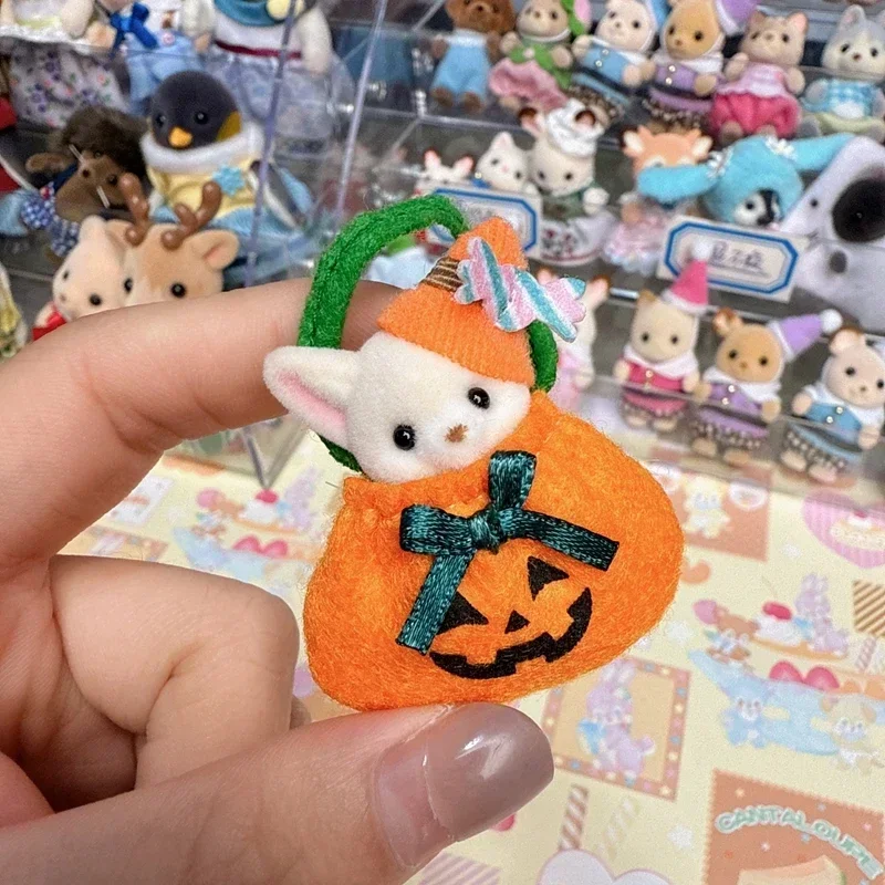 Sylvanian Families Anime juguetes de cocina para niños juguetes para niñas figuras cocinas para niños Ternurines lindo bebé pequeño 6