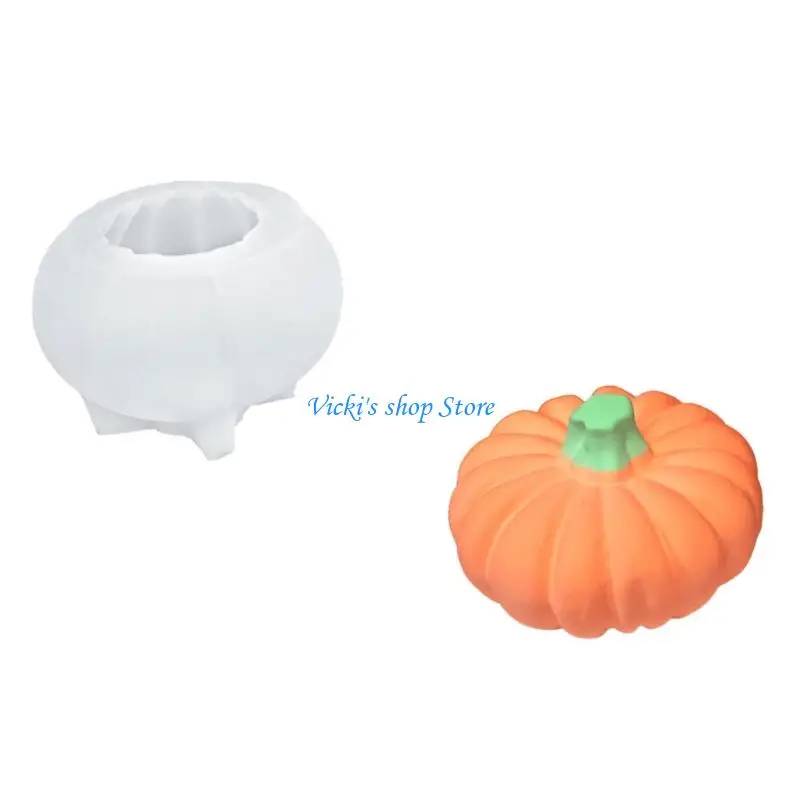 Safe Silicone Making Mold Skull/Pumpkin for Resin Craft Halloween Decoration Flexible Baking Accessory