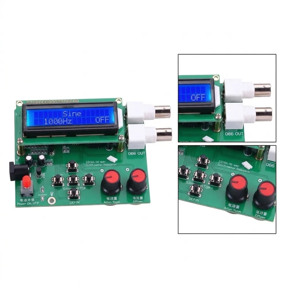 For Dds Signal Generator Module Multi Waveform For Source 1Hz-65534Hz Adjustable Amplitude Offset LCD Display For DIY