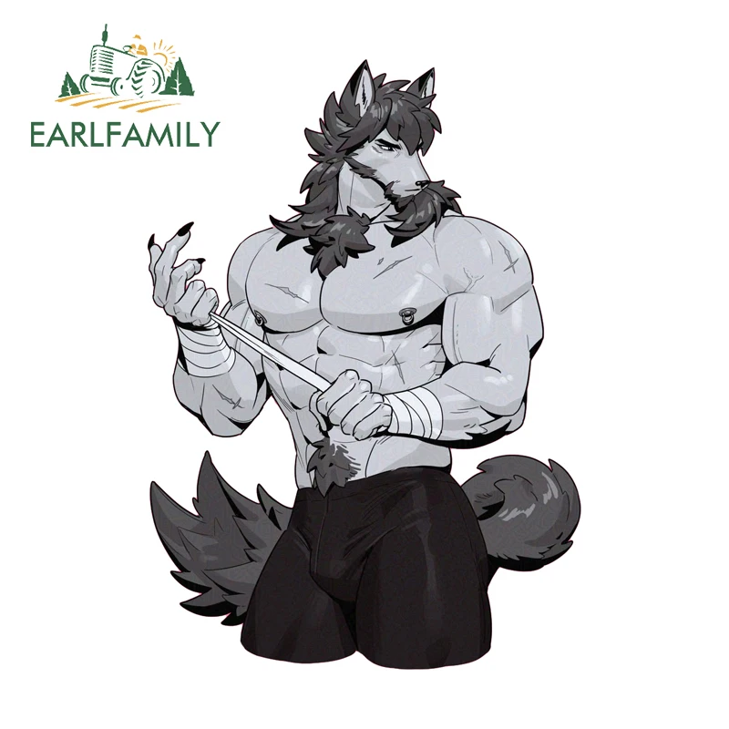Fishing Line Box - Earlfamily peludo lobo homem adesivos de
