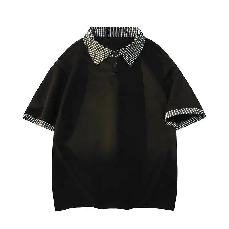 

Men'S Classic Striped Polo Shirt 95% Cotton Short Sleeve 2025 Summer Plus Oversize 4XL