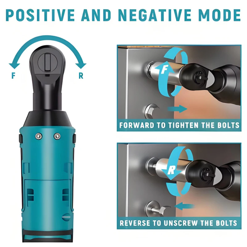 

Brushless Ratchet Wrench 1/2'' Electric Impact Driver 480N.M Cordless Screw Nut Repair Power Tools Makita 18V Battery☀️